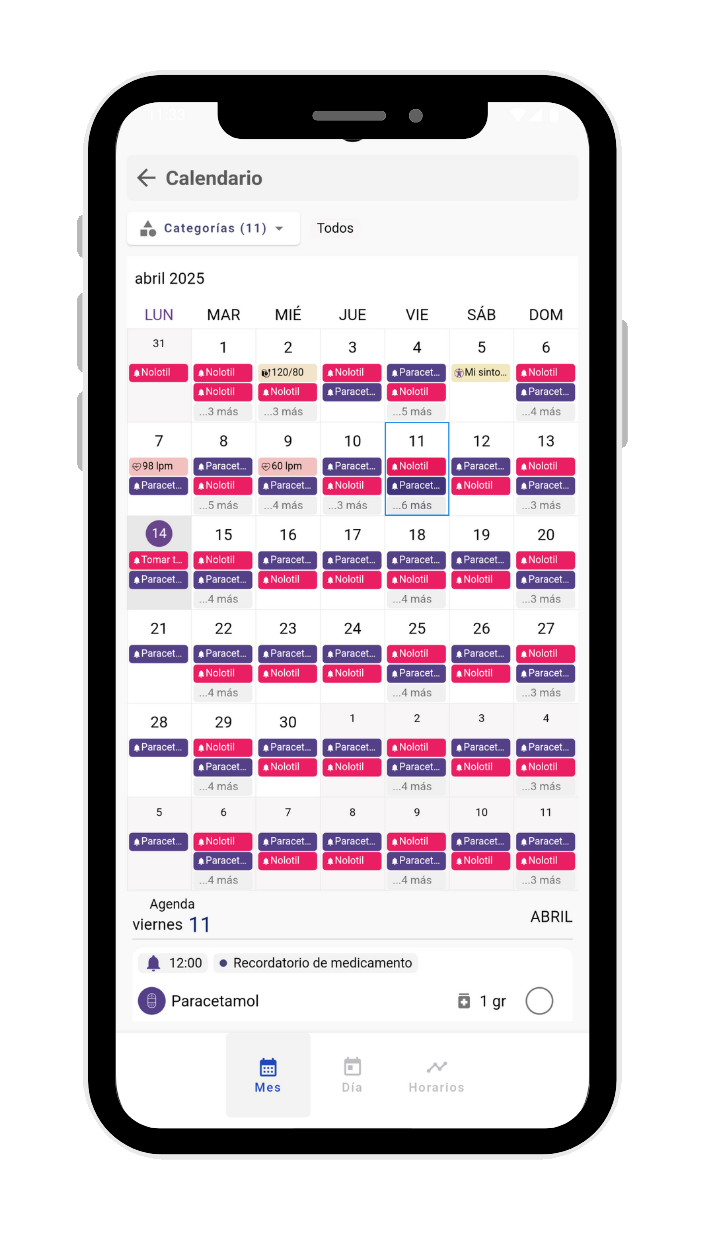 MedControl Calendario